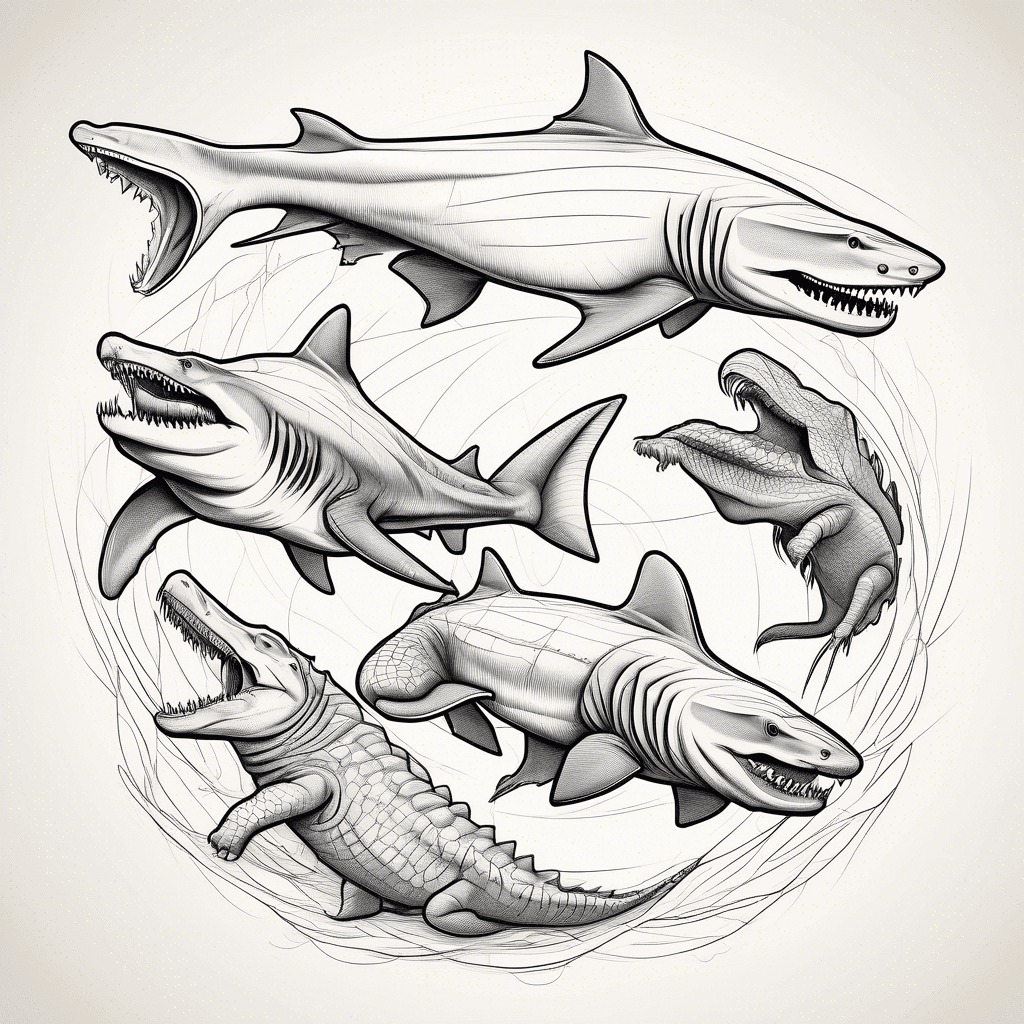 Bull sharks and alligators 