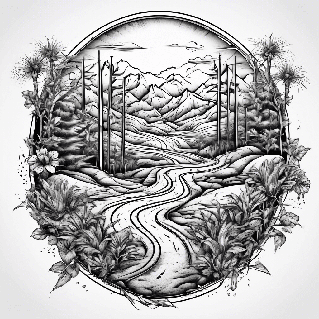 Dirt crossroads