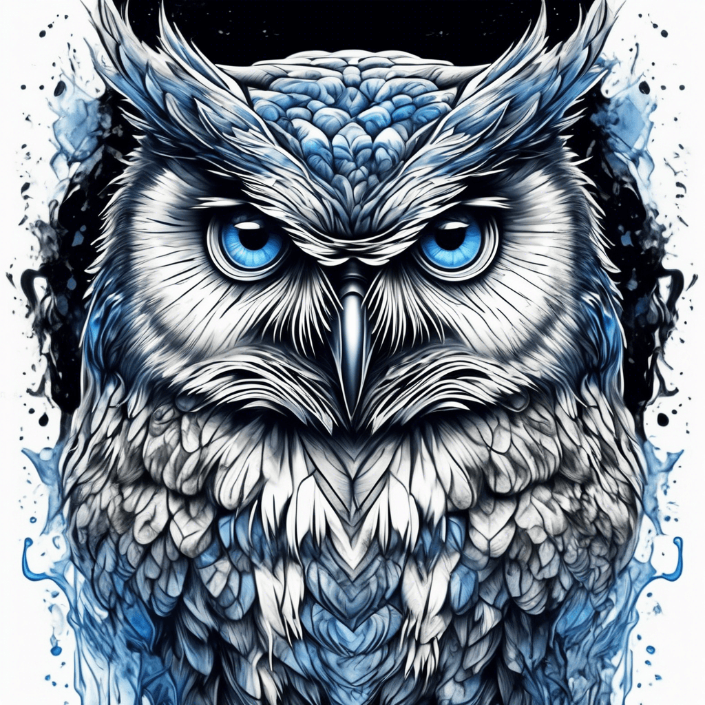 Owl blue eyes