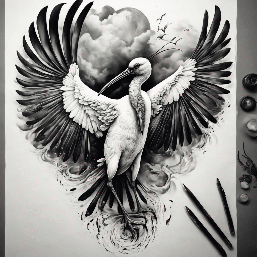 Sacred ibis,