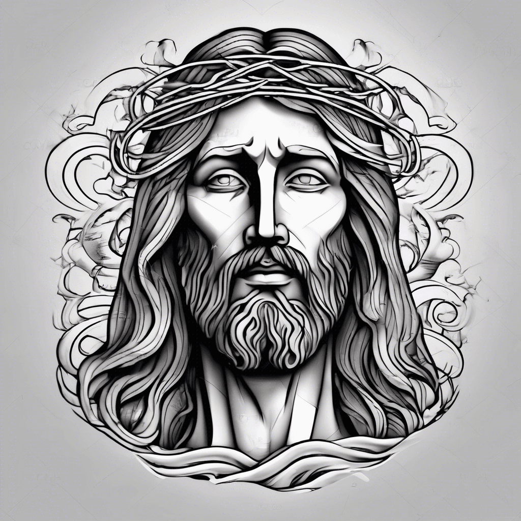 jesus and  waves