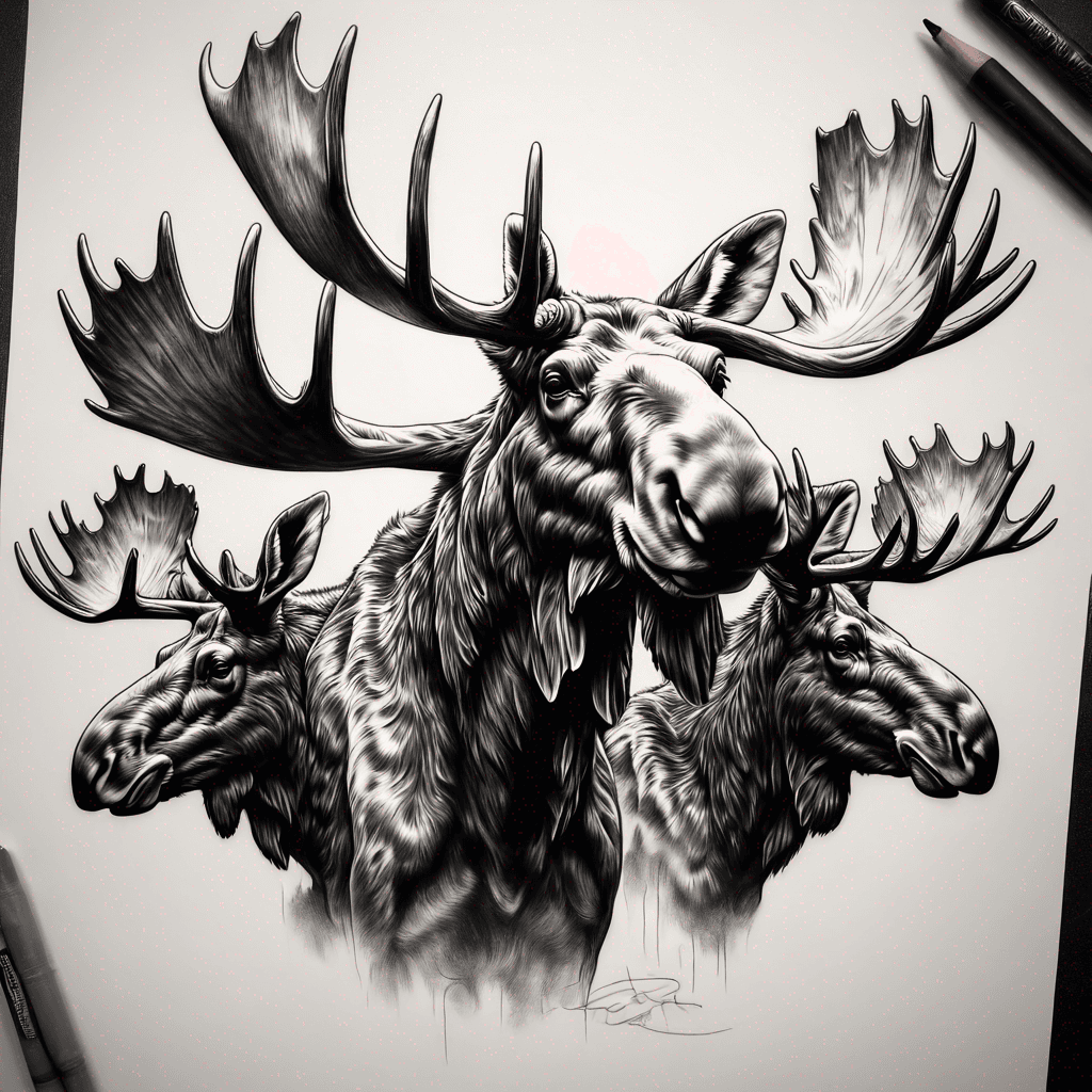 FOUR moose
