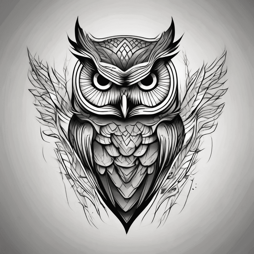 Idée de tatouage owl