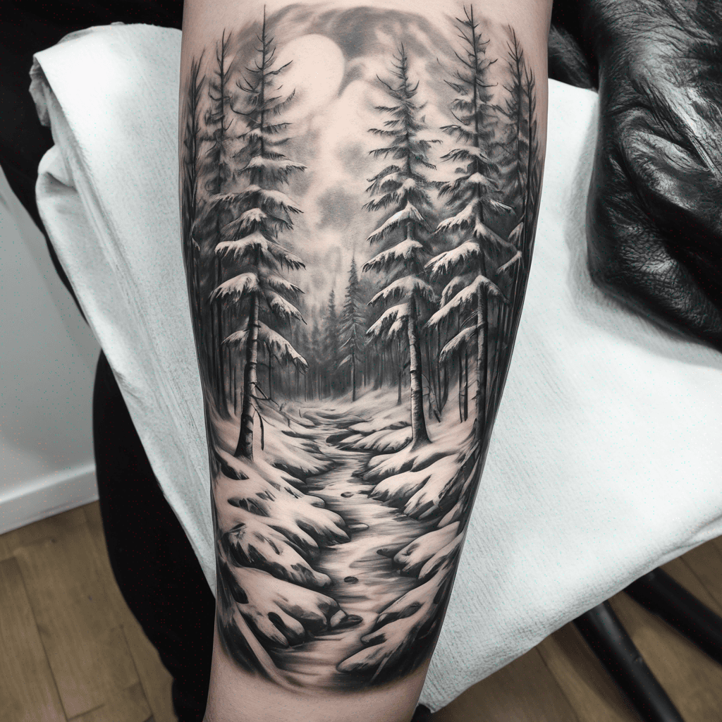 Snowy forest