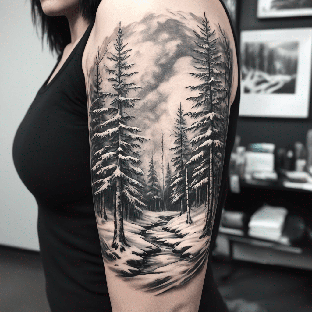 Snowy forest