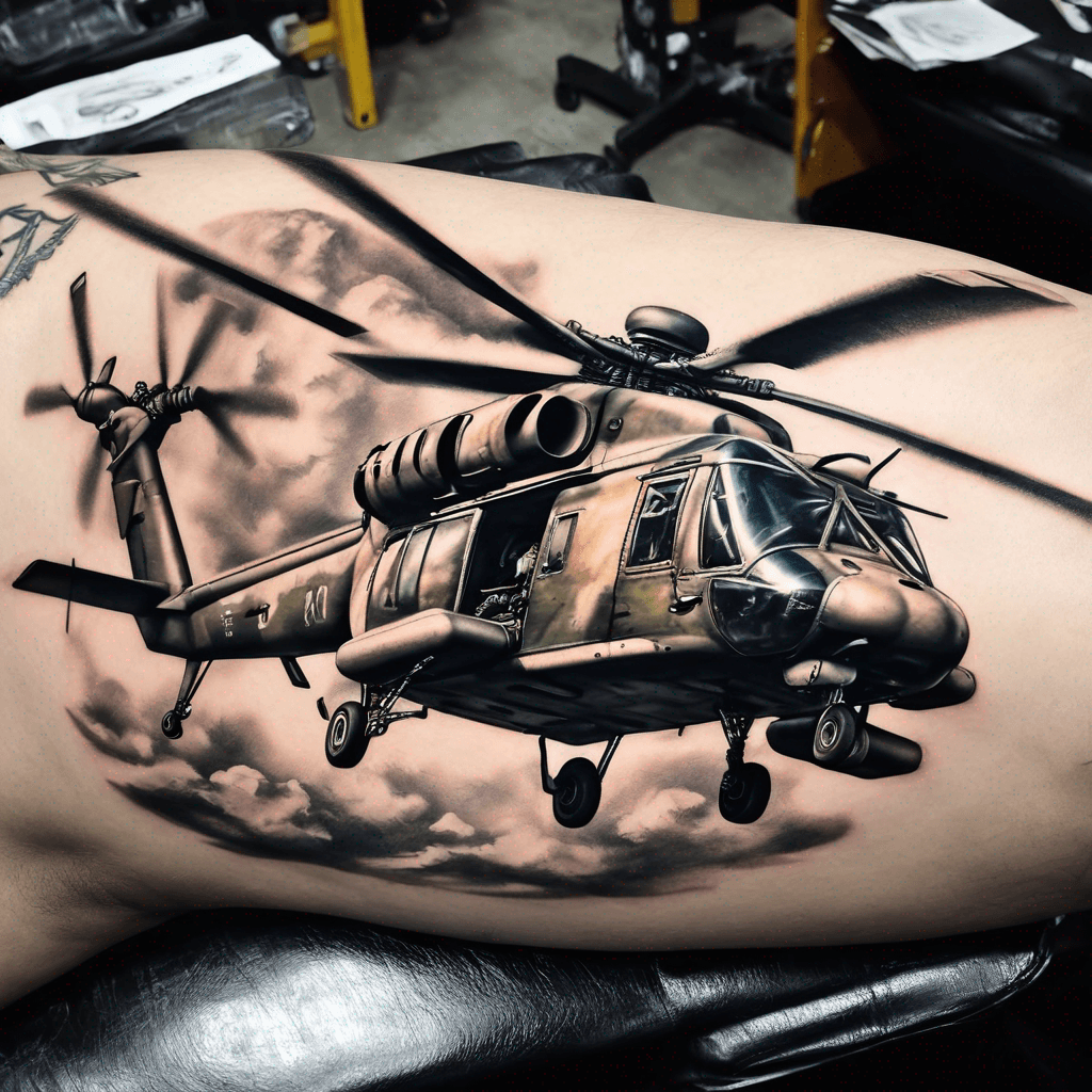 Army helicopter.