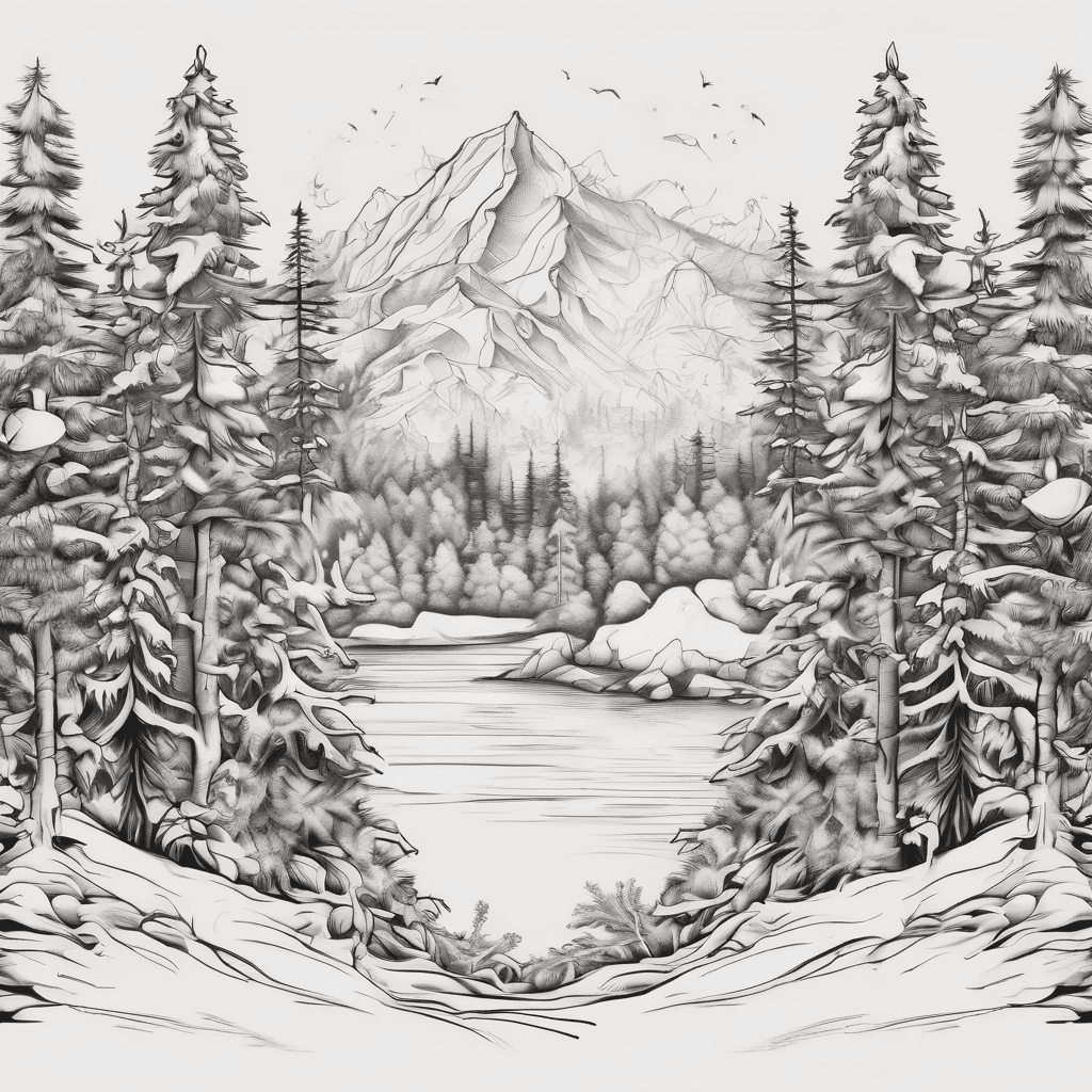 Snowy forest