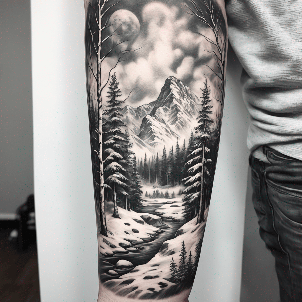 Snowy forest