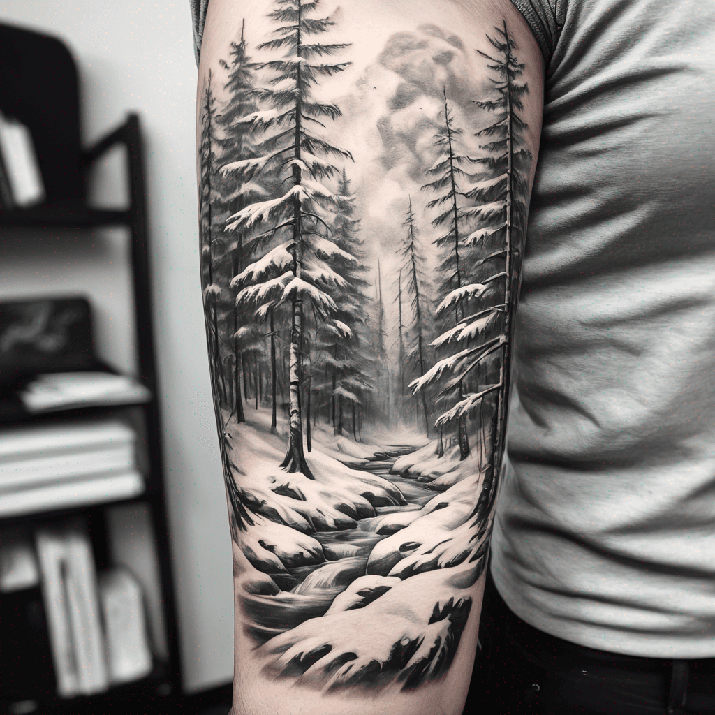 Snowy forest