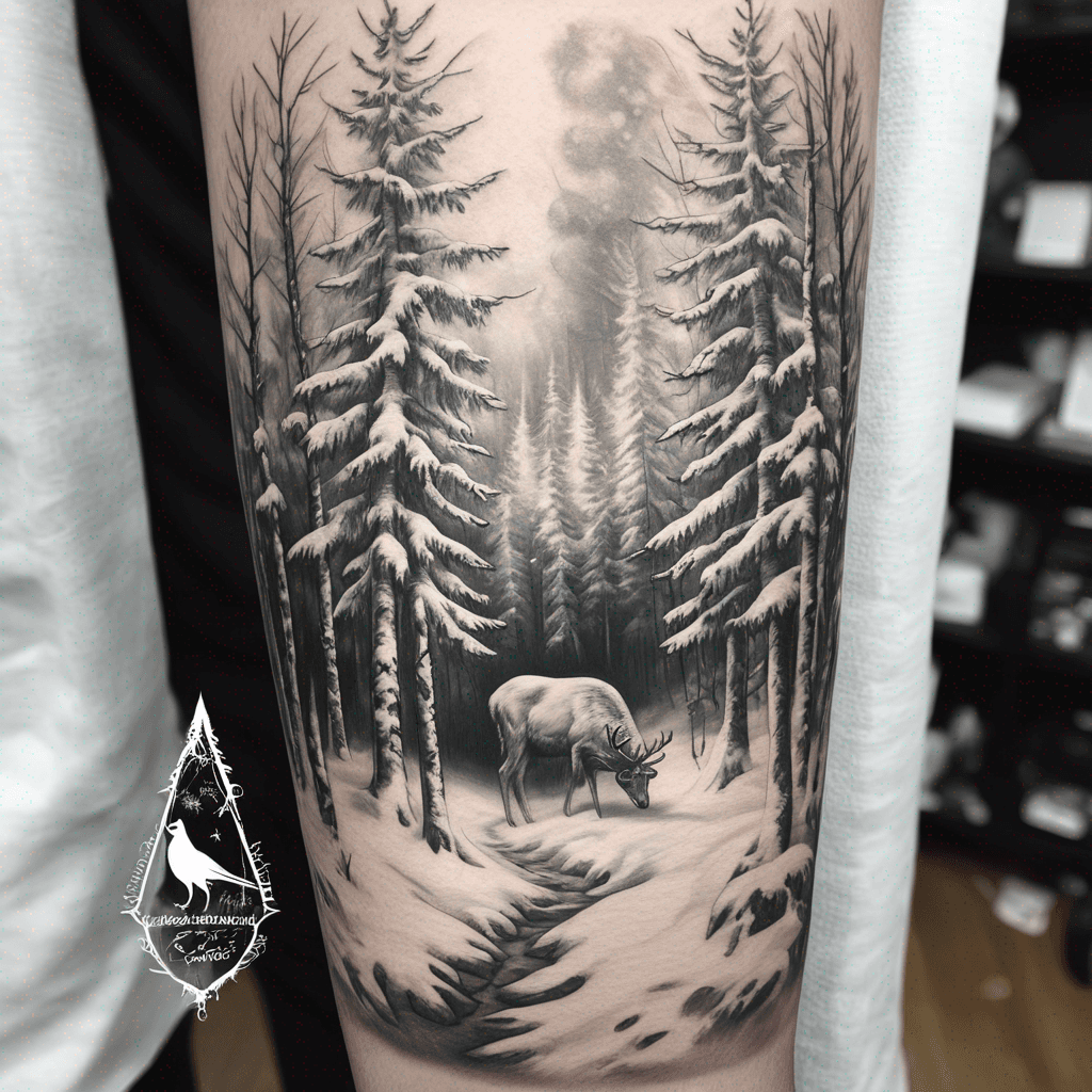 Snowy forest