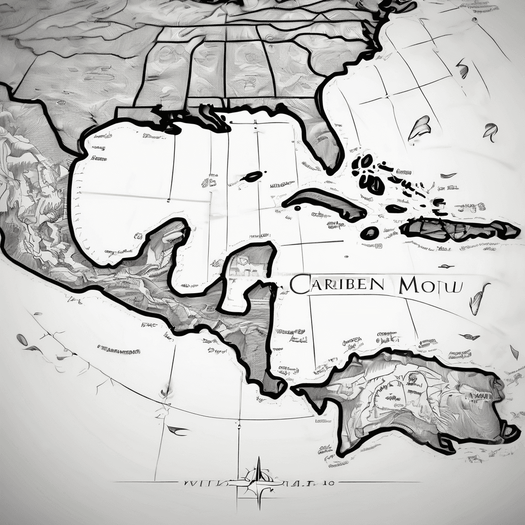 Carribean map