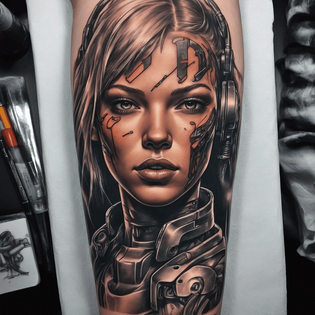 Hot cyborg girl