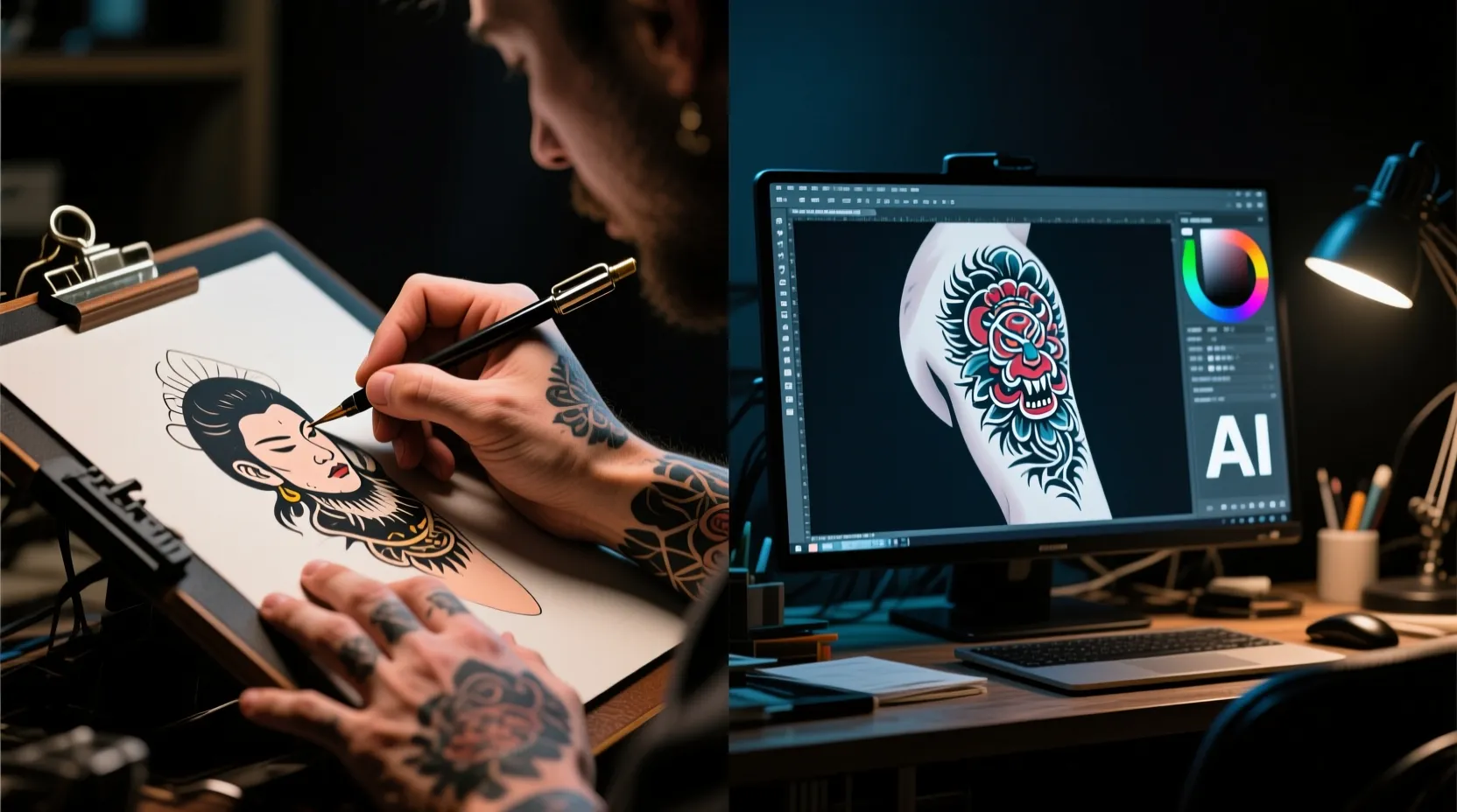 AI vs Human Tattoo Artists: What AI Can (and Can't) Do