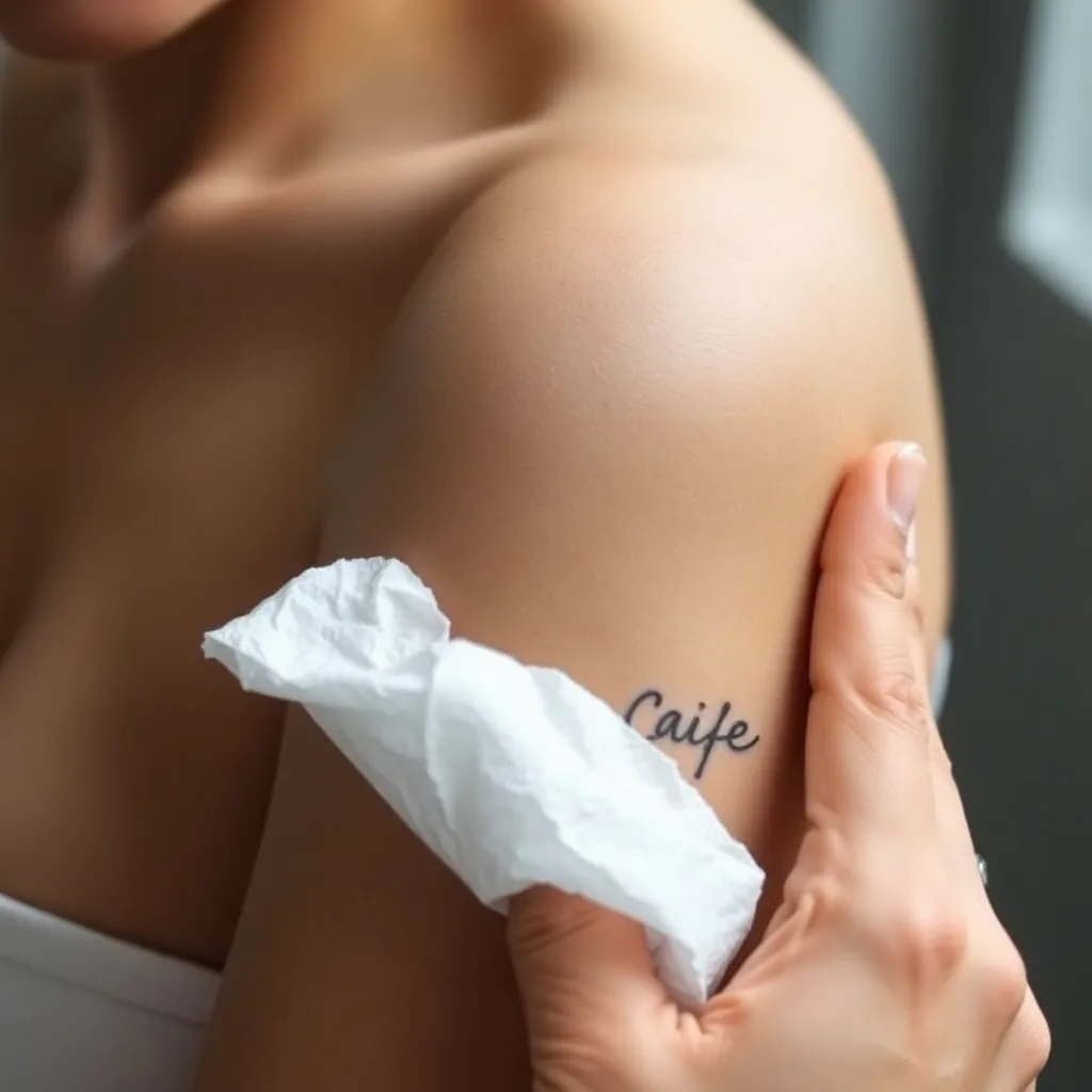 Tattoo gentle washing technique