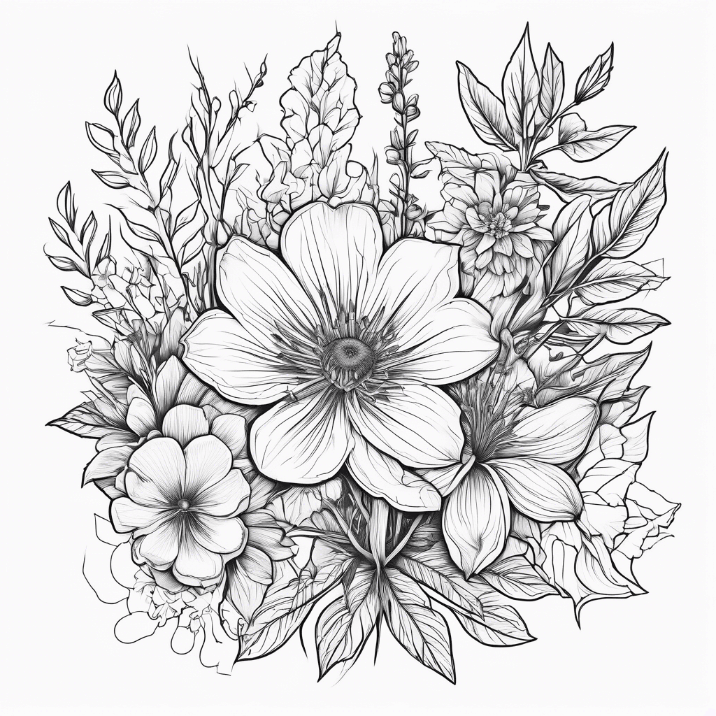 Botanical with the words “grow flowers in the darkest parts of you”