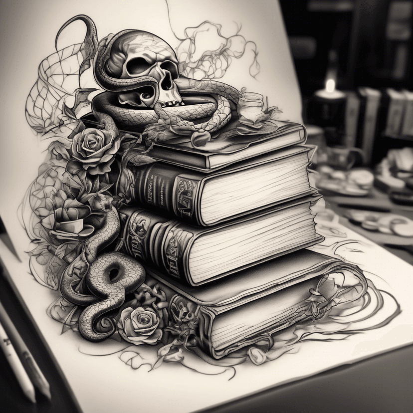 Idée de tatouage book