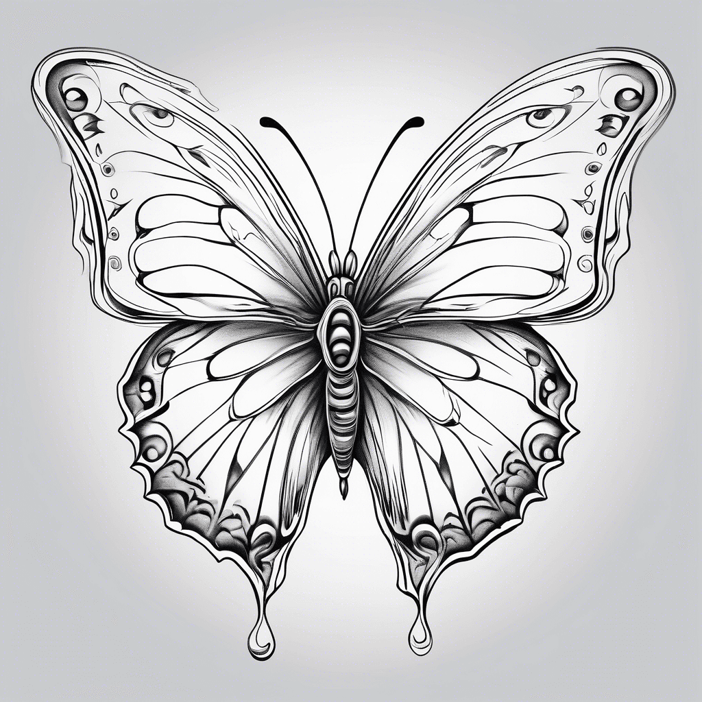 Butterfly with hidden semicolon