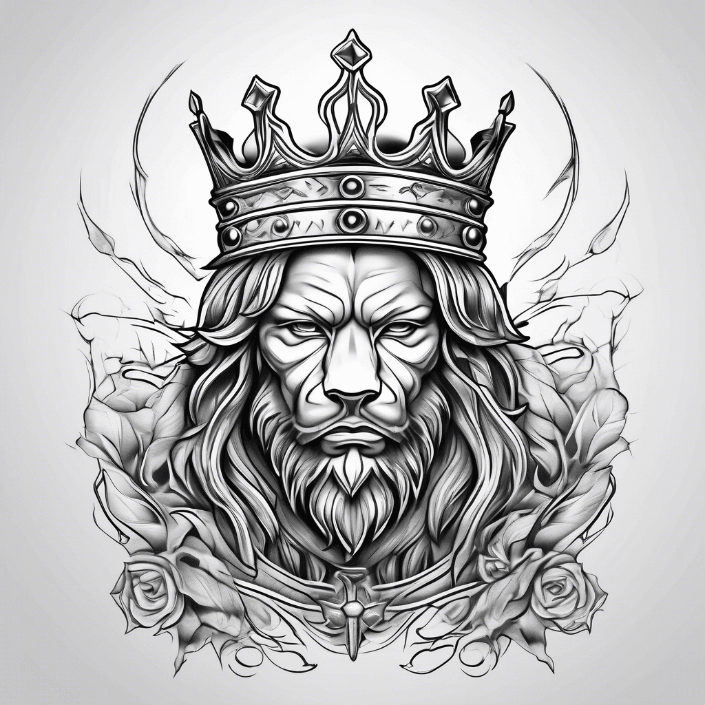 Born king with crown