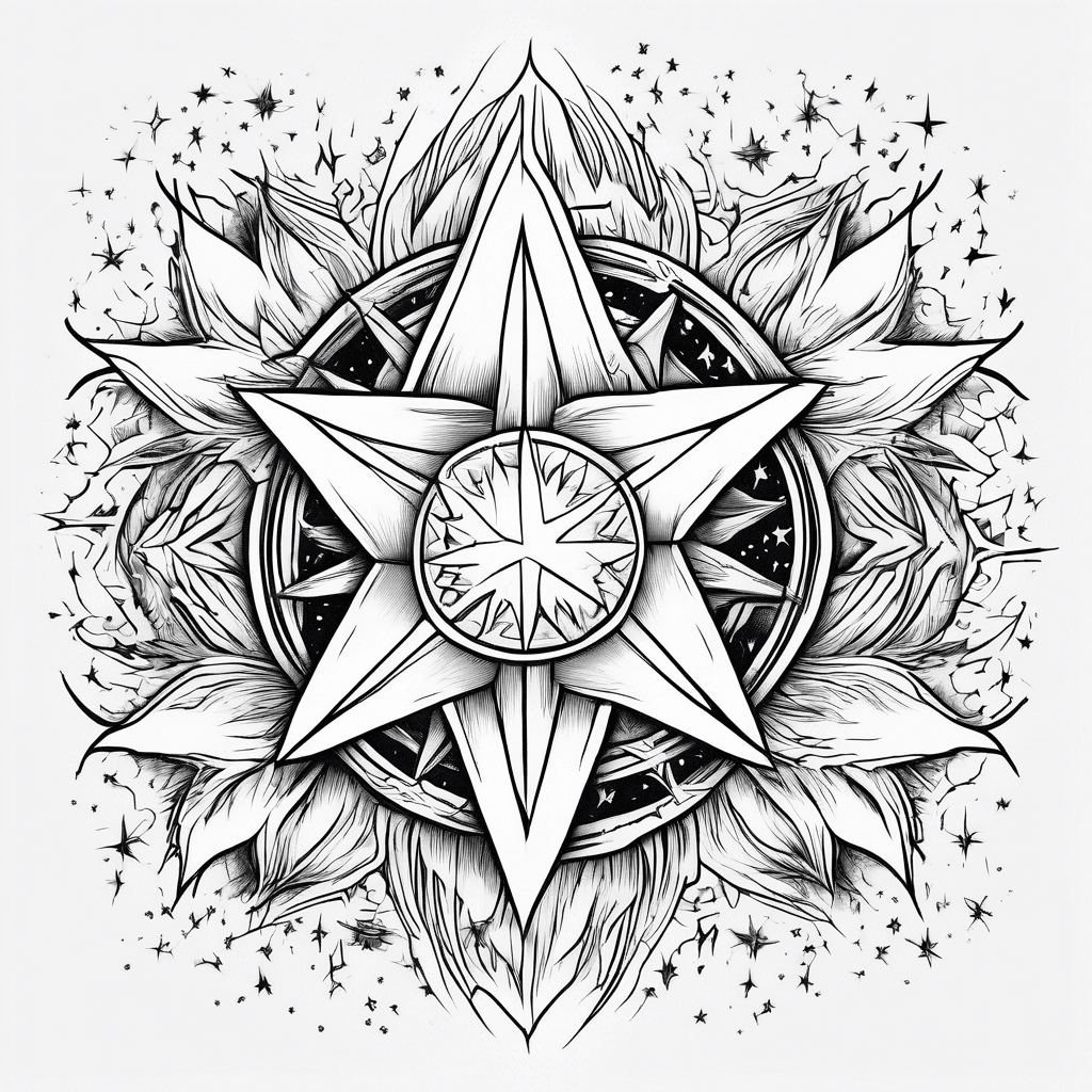 The stars are all afire in the sky