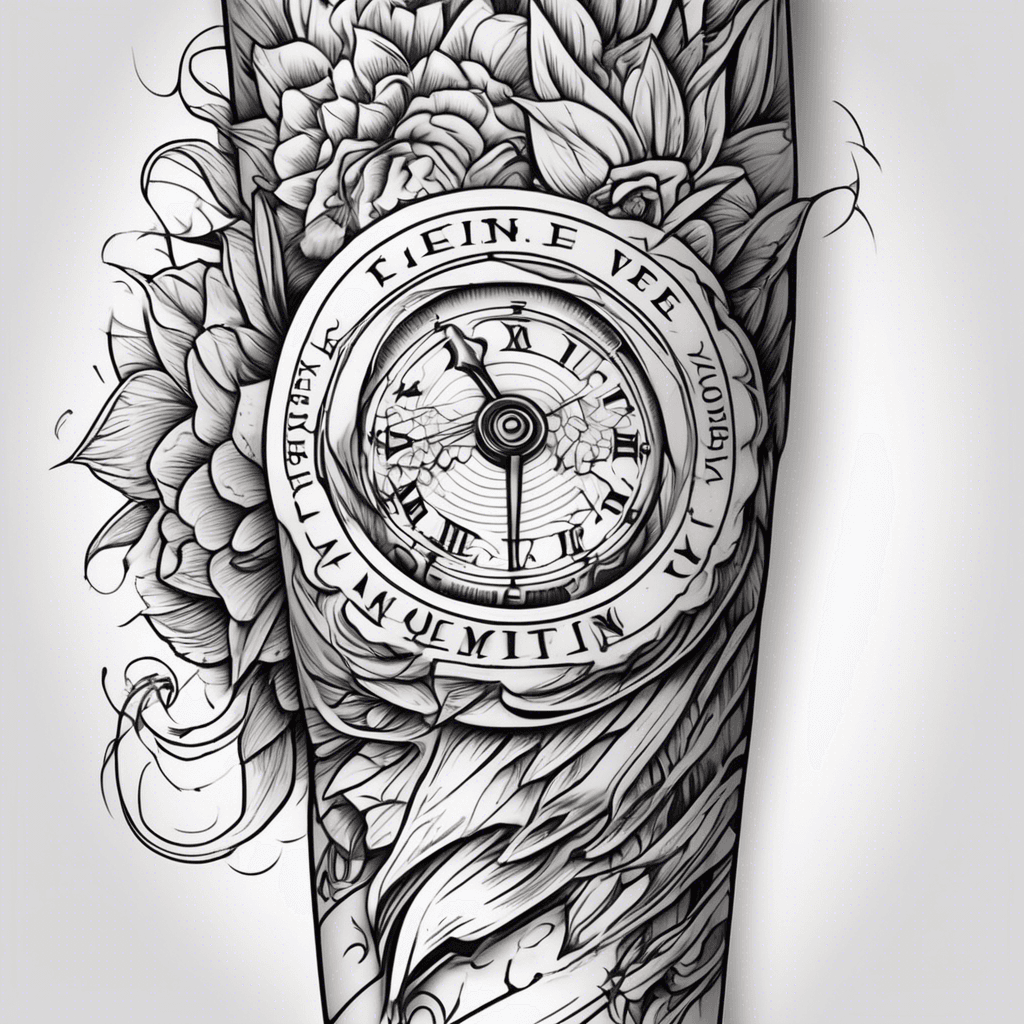 Need forearm inscription: Enjoy every moment, very detailed tattoo
