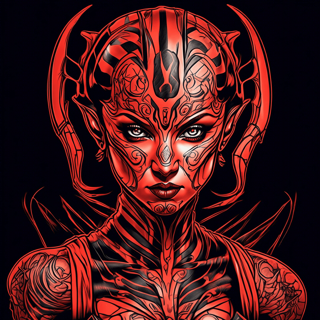Darth Talon with Australian tattoos
