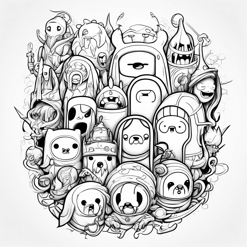 Adventure time characters together characters together