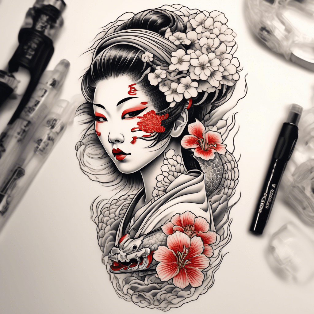 Japanese lady with Otafuku mask