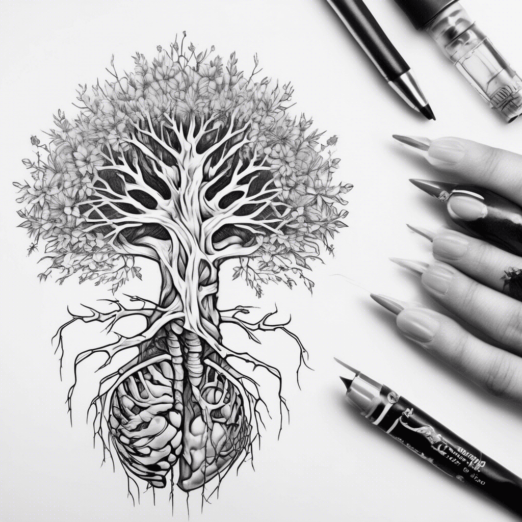 Mit KI generiertes Tattoo-Design: So the idea I have is for the tattoo to be on the back of my…