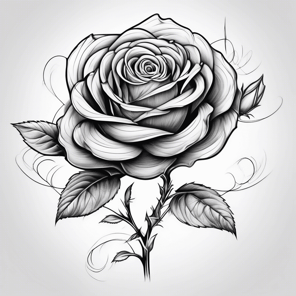 rose with Leonora in cursive as the stem