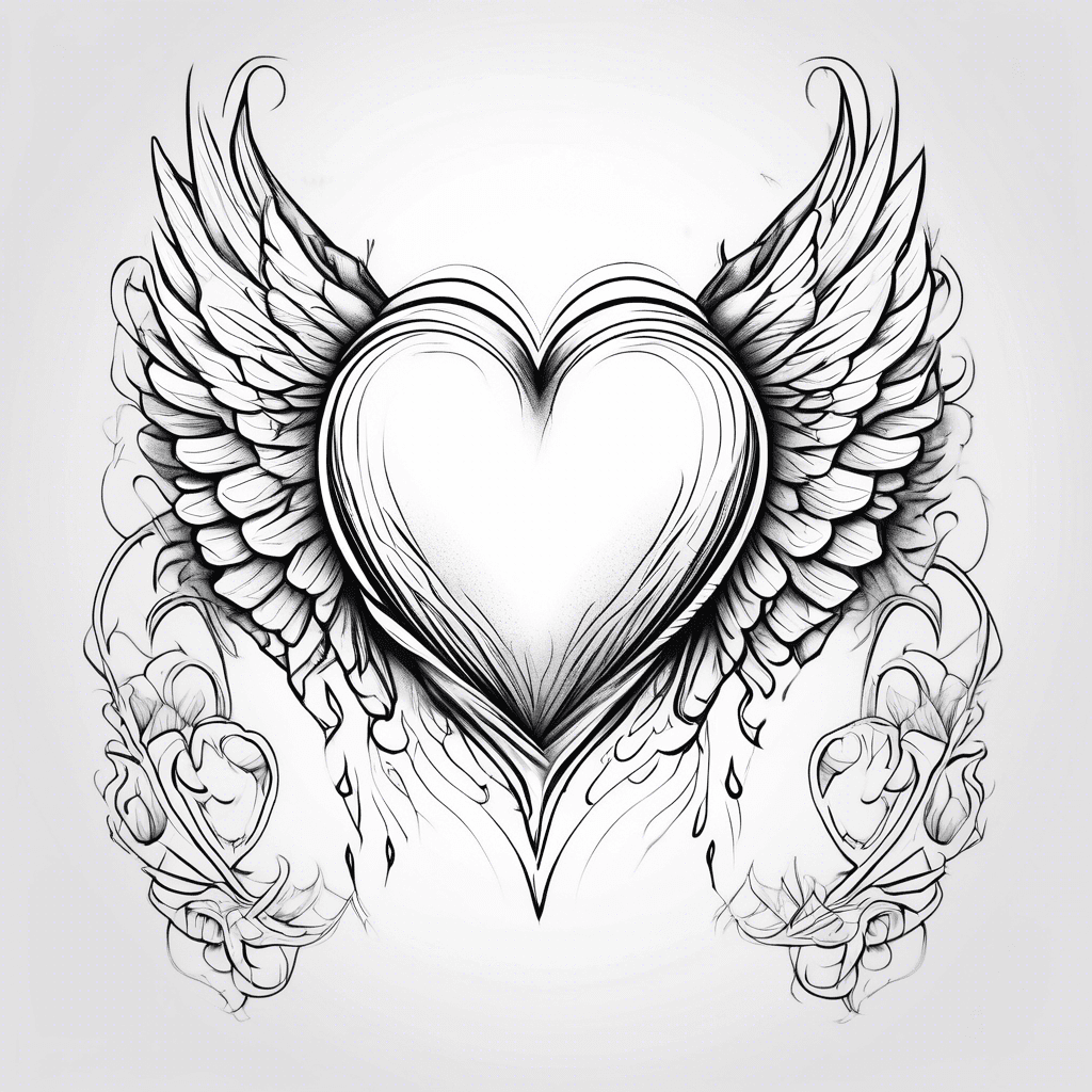 Heart with wings