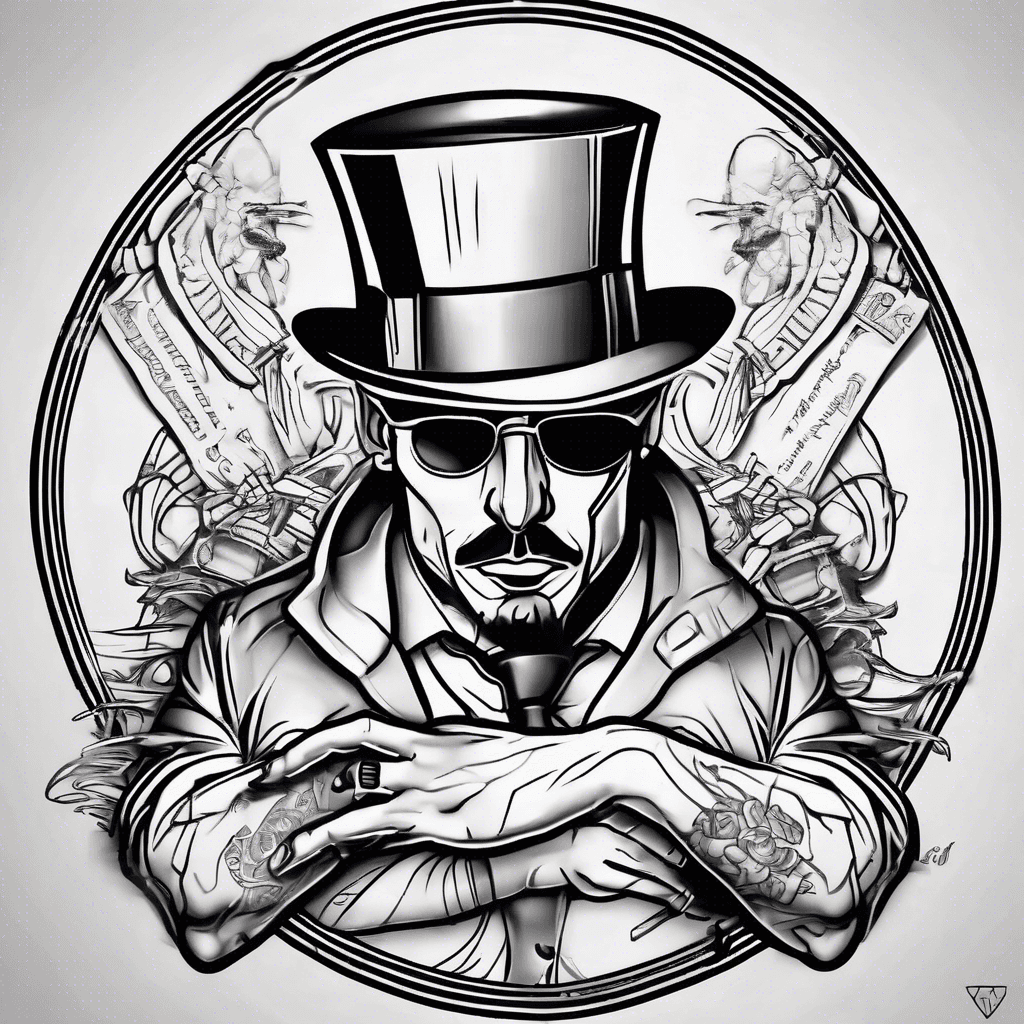 Paper Chasin on right hand and mafia on left hand