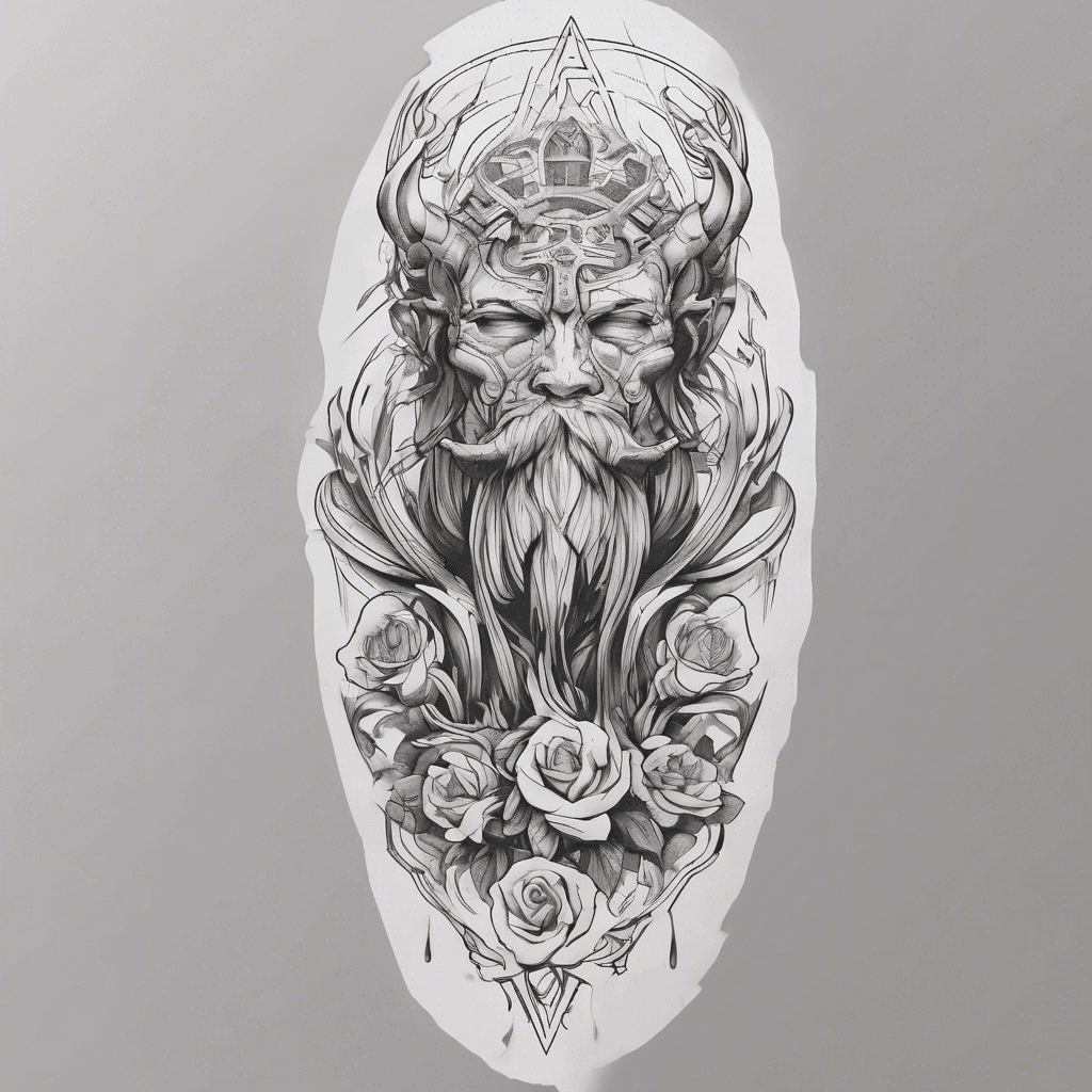 A forarm tattoo the incorperates the ideas of life and death as themes