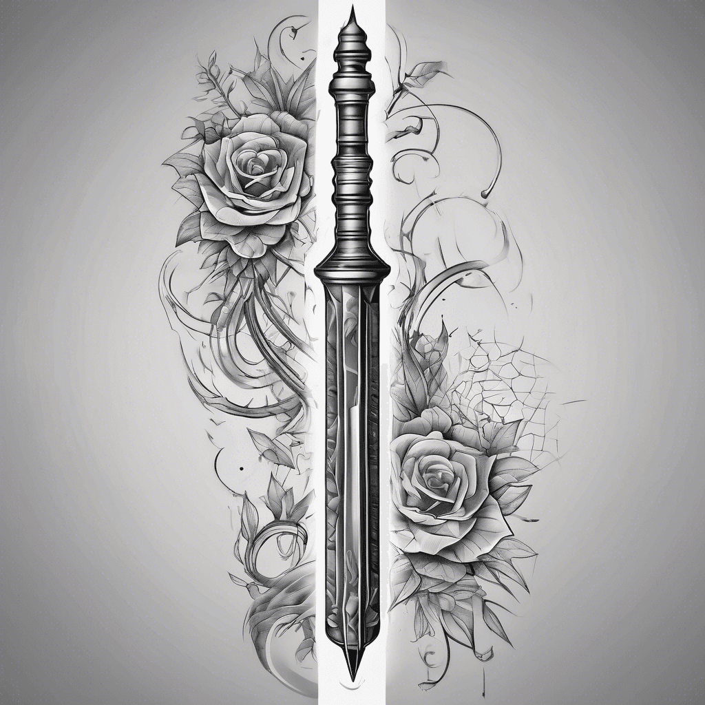 men's forearm harry potter wand tattoo