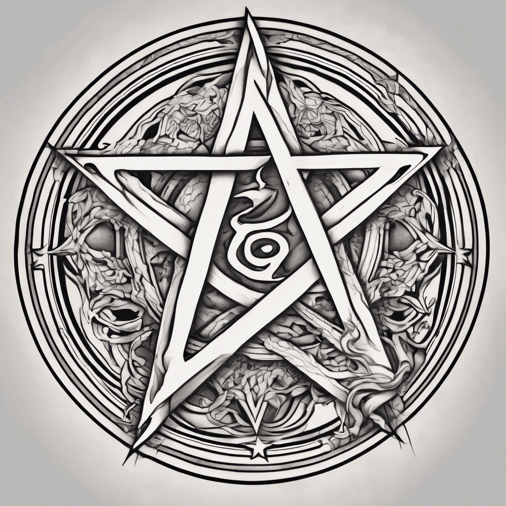 pentagram with number 66 inside