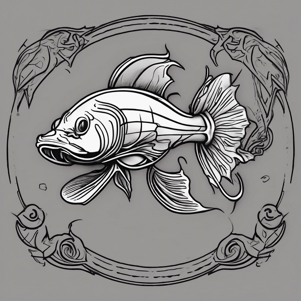 Catfish black logo tattoo