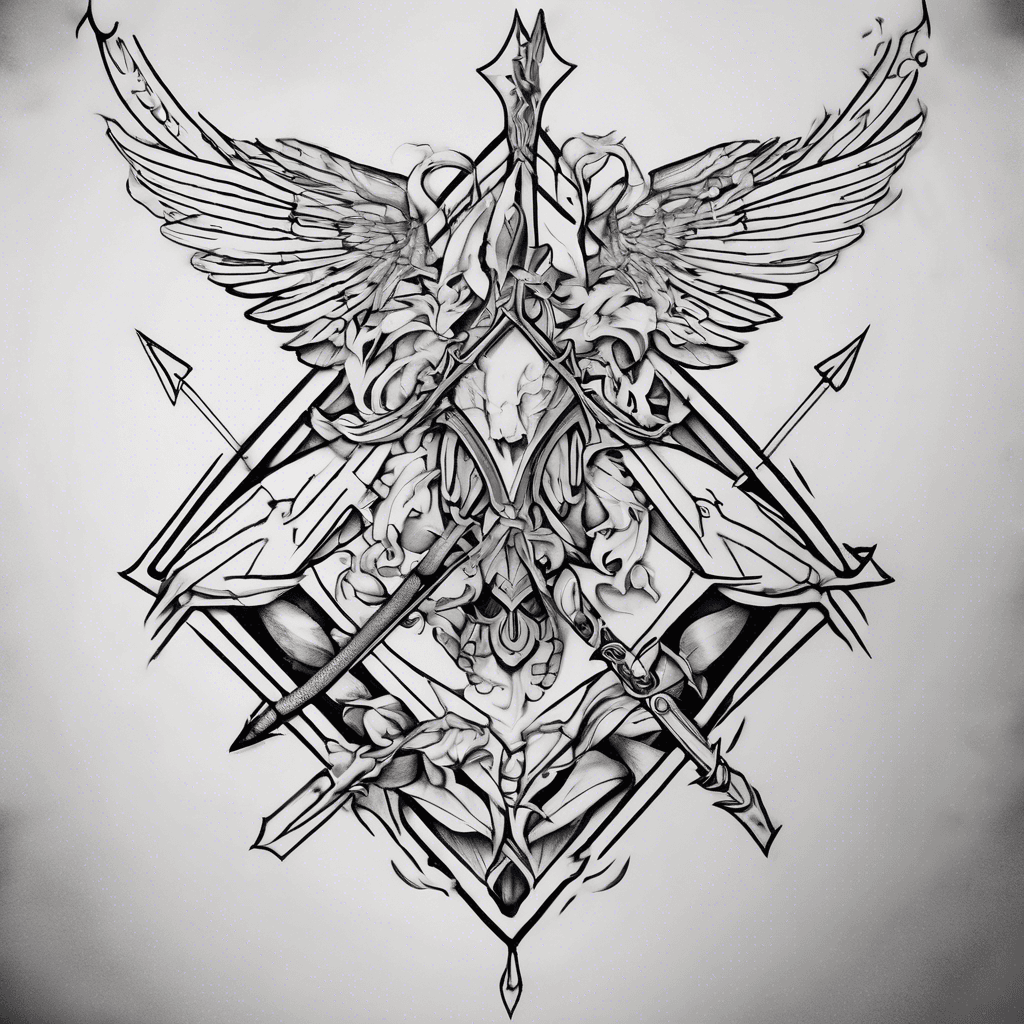I want to to design a tattoo using the word "Lord JP" in between a horizontal arrow with love