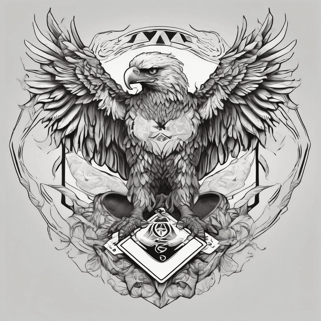 Playing card infinity eagle dad