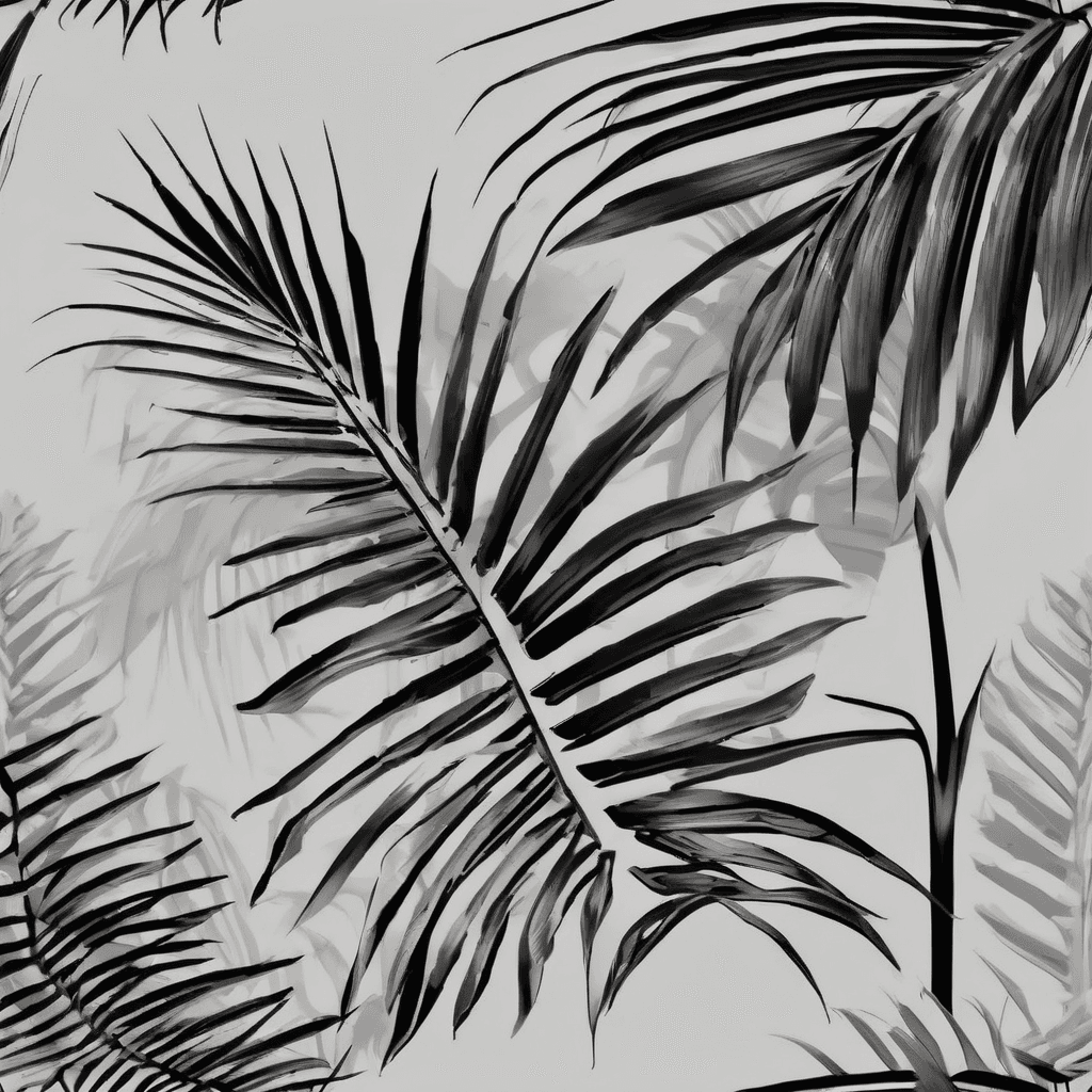 Palm tree leaves