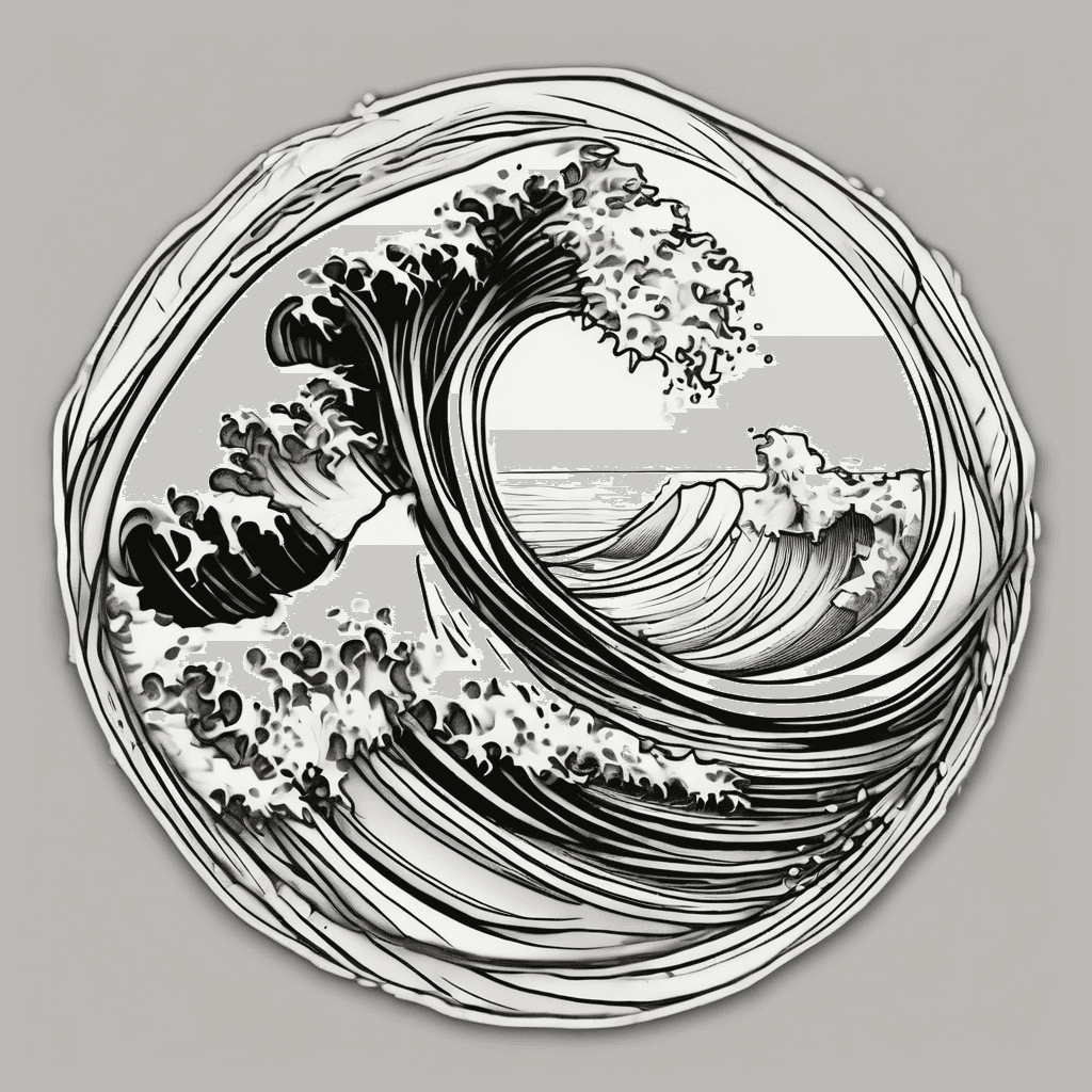 “Don’t be a wave” with single wave line
