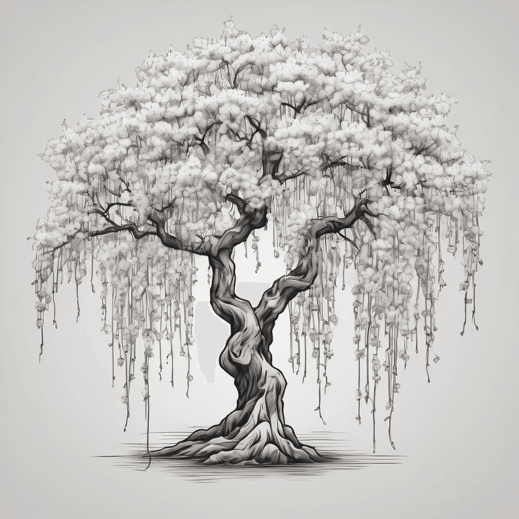 weeping willow cherry blossom tree