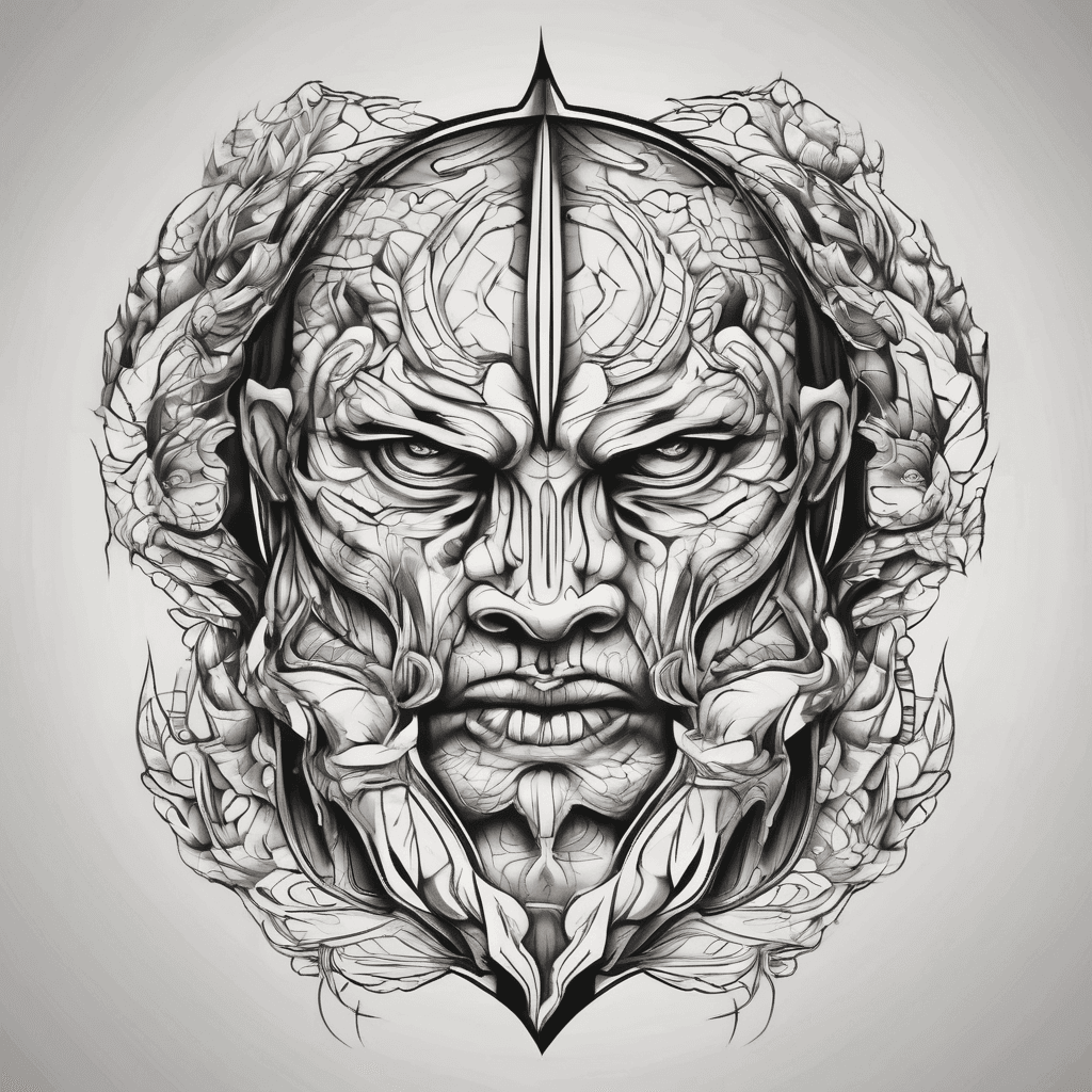 Tattoo describing strength, willpower, balance