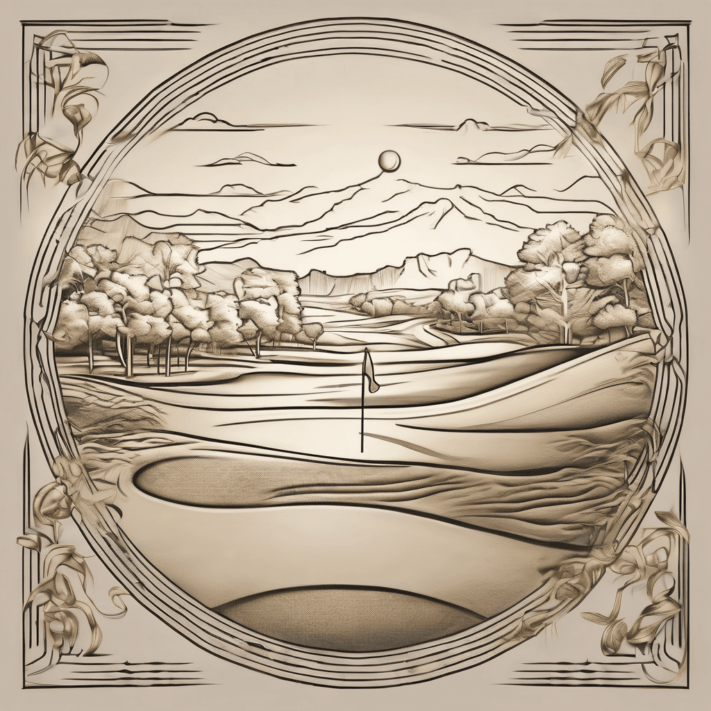 Gold tone golf course