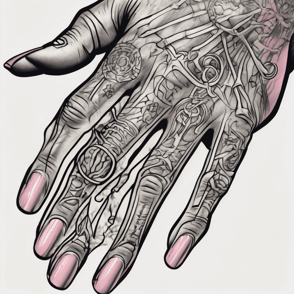 Pinky and ring finger as bones