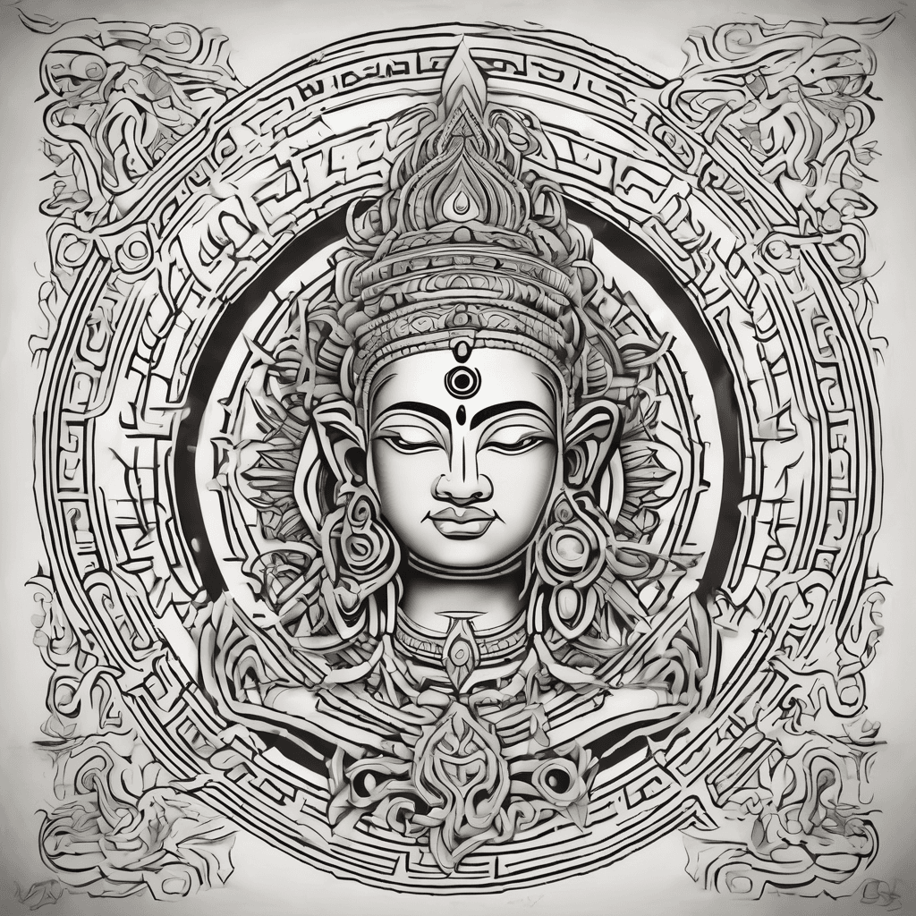 Mahamrityunjay Mantra, Adi Shakti, Trishul, damru, Rudraksha, Shiva third eye and Karma