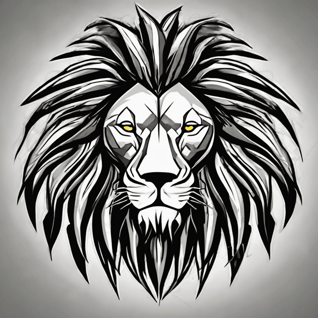 rasta lion with dreadlocks