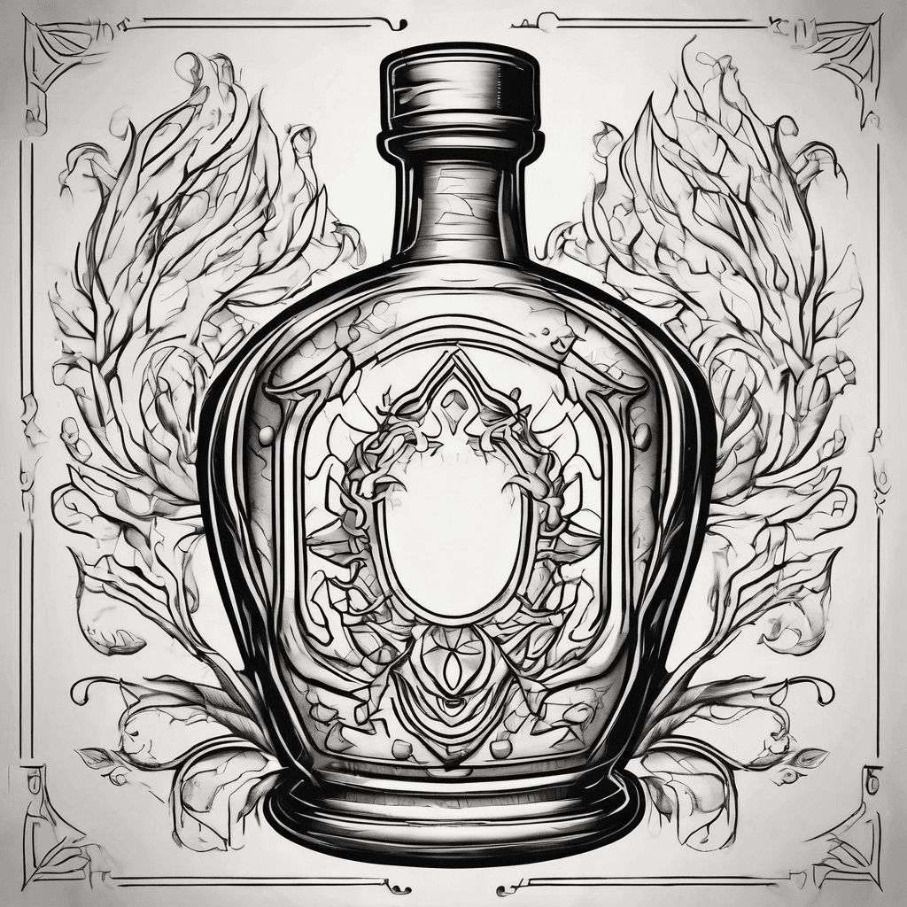 Love potion bottle