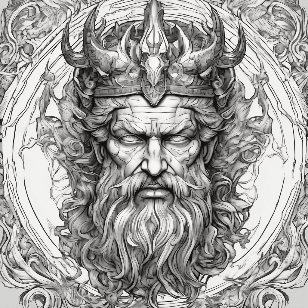 hades Greek God face renaissance