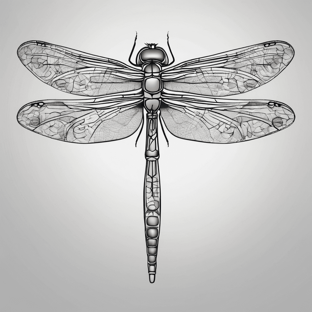 Minimalist dragonfly with the words where you lead...