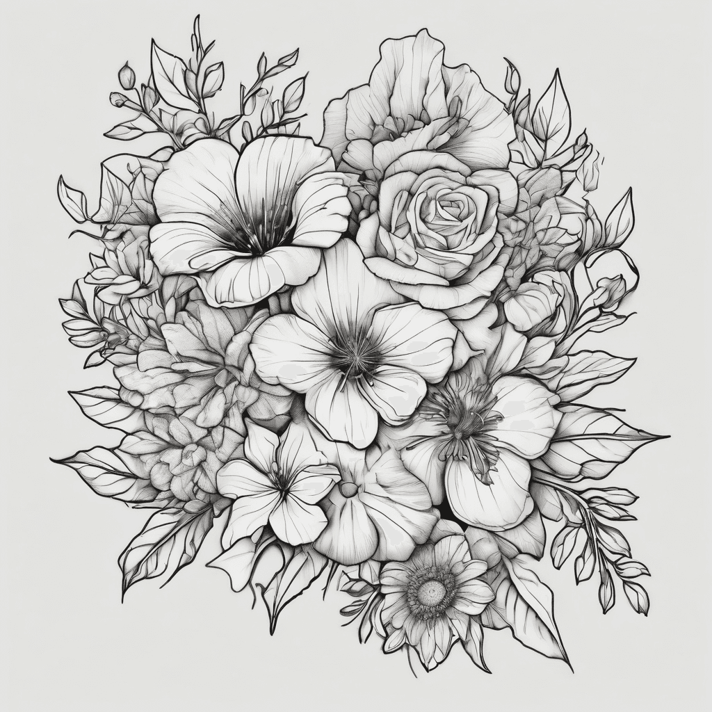 February, December and September birth month bouquet