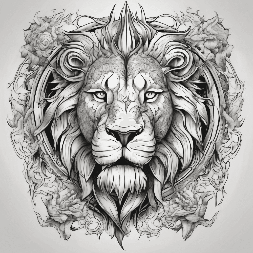 Lion and dragon mixed